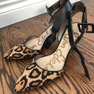 Sam Edelman Leopard Heels Sz 7.5